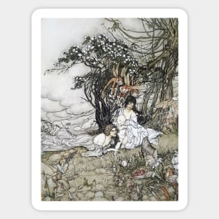 The Changeling - Arthur Rackham Sticker